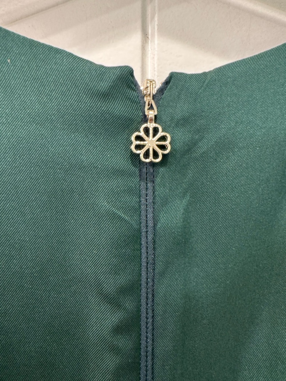 Kate Spade Matinee Silk Blend Dress 2 Emerald Green Midi Elegant Romantic Chic - Picture 8 of 8